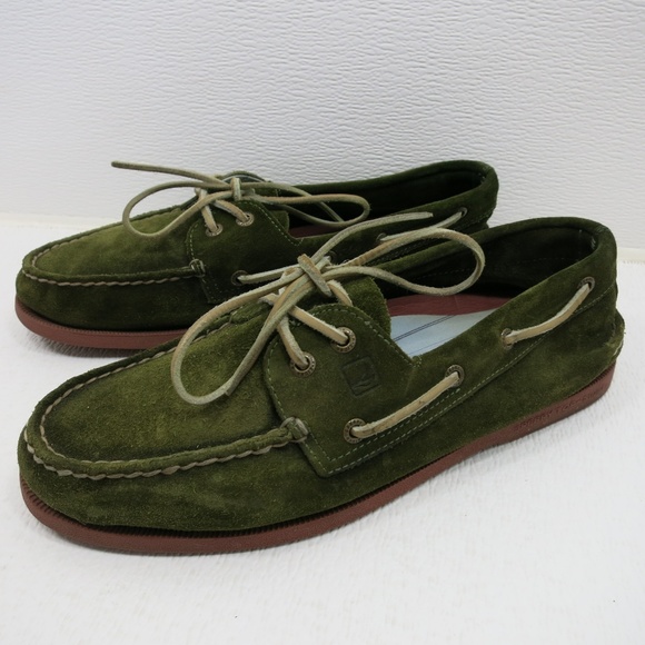 sperry top sider green
